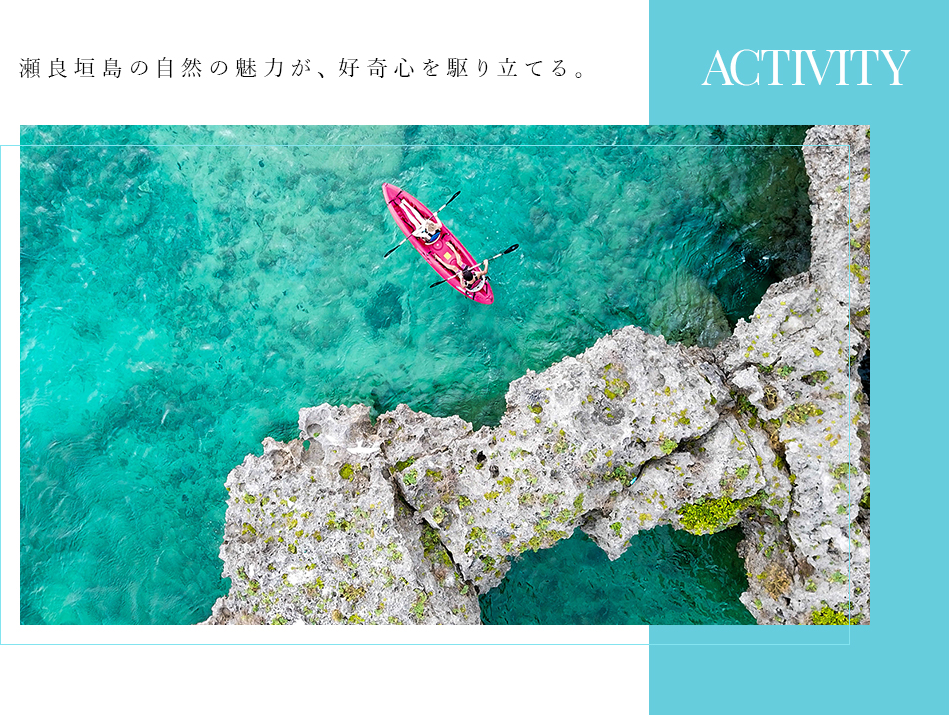 瀬良垣島の自然の魅力が、好奇心を駆り立てる。
